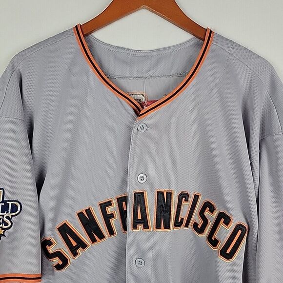 Majestic San Francisco Giants World Series Jersey 2010 Size 52 Brian Wilson #38 - Picture 3 of 12